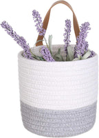 2pack Small Hanging Basket-Cotton Rope Wall Basket - Image 5