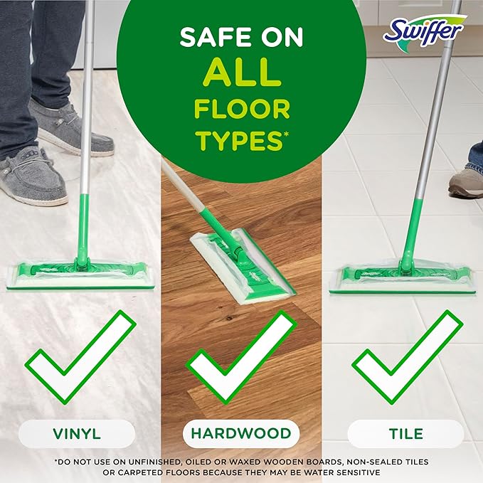 Swiffer Sweeper Wet Mopping Cloth Multi Surface Refills, Mops - Image 3