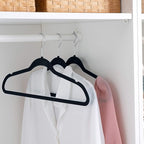 Simplify Slim Velvet Clothes Hangers | 25 Pack | Non-Slip | Shirts | Suit | - Image 2