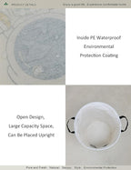 Round Fabric Storage Bin, Decorative Basket, Organizer Basket - Image 4