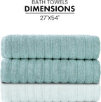 Classic Turkish Towels CTT Premium 2 Pack Bath Towels Set, Made - Image 7