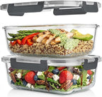 Razab 4 Pcs 1860ml / 63 Oz Large Glass Food Storage Containers - Image 9