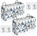 2pcs Large Wall Hanging Organizer Bag, Linen Fabric Door Hanging Storage Baskets by KANRICHU