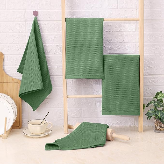 Homaxy 100% Cotton Waffle Weave Kitchen Towels - Image 8