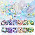 Rabbit Nail Art Glitter Sequins, 3D Animal Rabbits Nail Flakes Designs by VezocimManicureArt