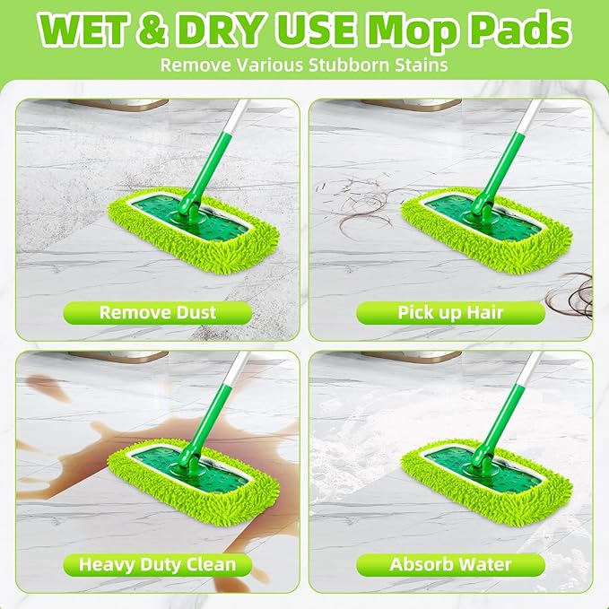 Reusable Dry Sweeping Cloths Microfiber Wet Pads Refill Compatible - Image 4