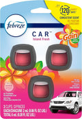 Febreze Car Vent Clip Air Freshener, Gain Island Fresh by Febreze