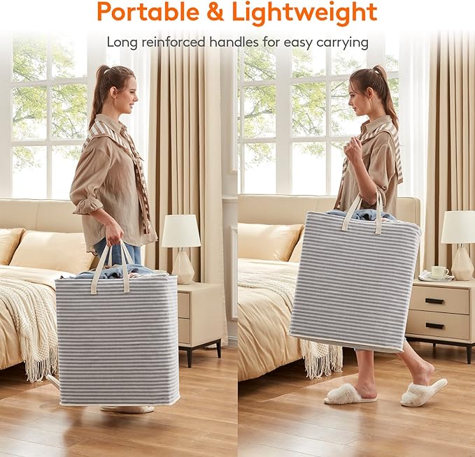 Lifewit 1 Pack Laundry Hamper Large Collapsible Laundry Baskets, Freestanding - Image 5