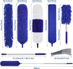 9PCS Dusters for Cleaning, Extendable Microfiber Duster - Image 2