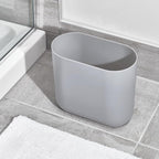 iDesign Small Slim Plastic Bathroom Trash Can, Garbage Can - Image 7