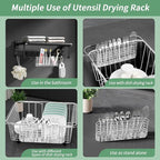 304 Stainless Steel Utensil Holder, Knife and Fork Drainer Basket - Image 6