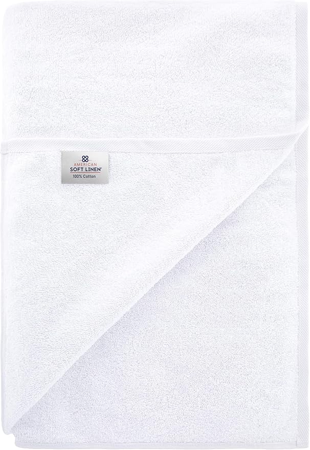 American Soft Linen 100% Cotton 600 GSM Turkish 40x80 Oversized Bath Towel Sheet - Image 6