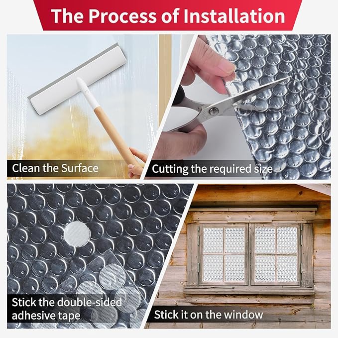 Reflective Insulation Aluminum Foil Sheets 47.2 in X 15 FT, Bubble Wrap - Image 6