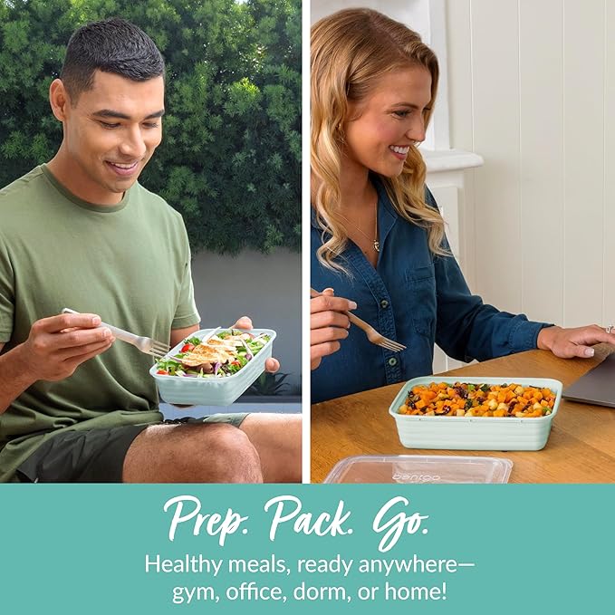 Bentgo Prep - 20-Piece 1-Compartment Reusable Meal Prep Containers - Image 3