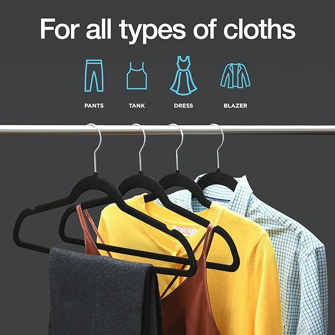 Home-it Premium Velvet Hangers 50 Pack - Image 2