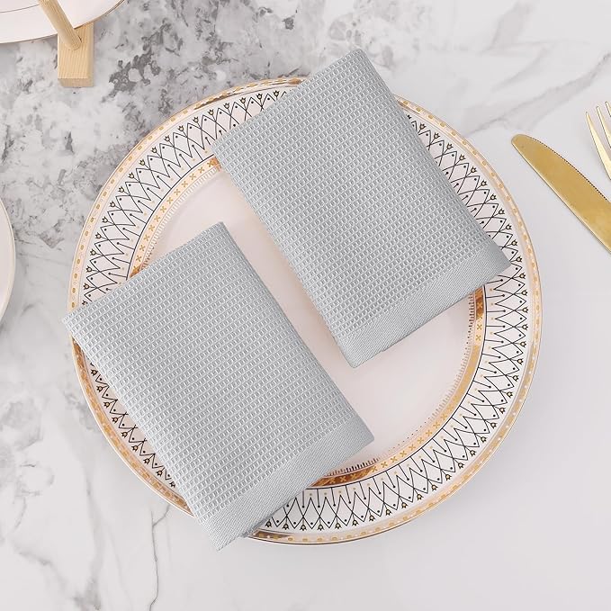 Homaxy 100% Cotton Waffle Weave Dish Cloths - Image 8