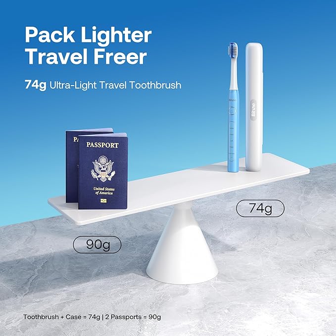 Bitvae ADA Accepted Electric Toothbrush, Travel Toothbrush Rechargeable - Image 6