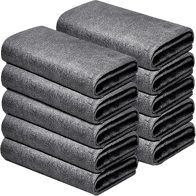 10pcs 9×7 Inches Real Magic Cloth Thickened Magic Cleaning Cloth Microfiber by BOOLUU