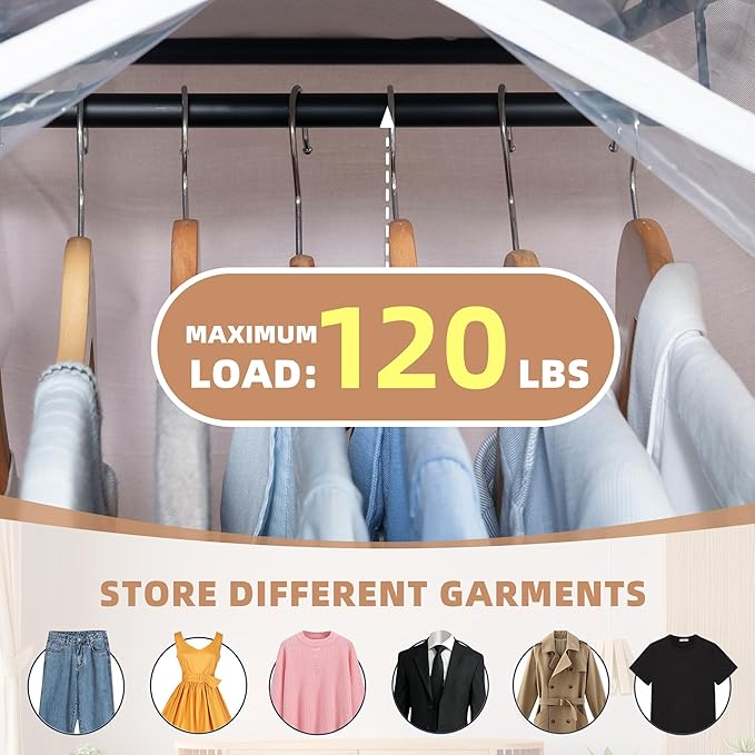STORAGE MANIAC 2-Pack Hanging Garment Bag Zipper Cover - Image 4