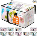 HomeHacks Clear Moving Bags Heavy Duty 10 Pack, Storage Bags by HomeHacks