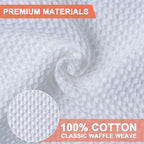 BOOMIBOO 6-Pack Kitchen Dish Cloths, 100% Cotton Waffle Weave, Ultra Soft - Image 3