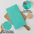 Homaxy 100% Cotton Terry Kitchen Dish Cloths, Ultra Soft and Absorbent Dish - Image 2