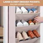STORAGE MANIAC Over the Door Shoe Organizer Heavy-Duty Large Deep Pocket - Image 7