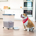 IRIS USA Dog Food Storage Container, Attachable Wheels, - Image 5