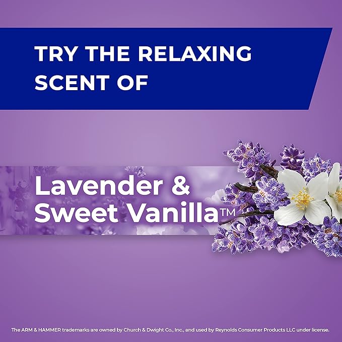 Hefty Small Garbage Bags, Flap Tie, Lavender & Sweet Vanilla Scent, 4 Gallon - Image 3