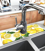 Kitchen Sink Splash Guard Faucet Mat Super Absorbent Fast Drying Mat Sink - Image 2