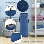 Odonata Slim Laundry Hamper Handles Collapsible Laundry Basket Thin Dirty - Image 5