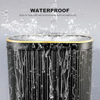 Bathroom Trash Can with Lid 3.1 Gallon Narrow Trash Can Small Plastic Trash Bin - Image 7