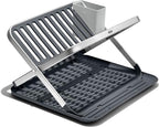 OXO Good Grips Aluminum Fold Flat Dish Drying Rack, by OXO