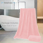 TENSTARS Silk Hemming Bath Towels - Image 2