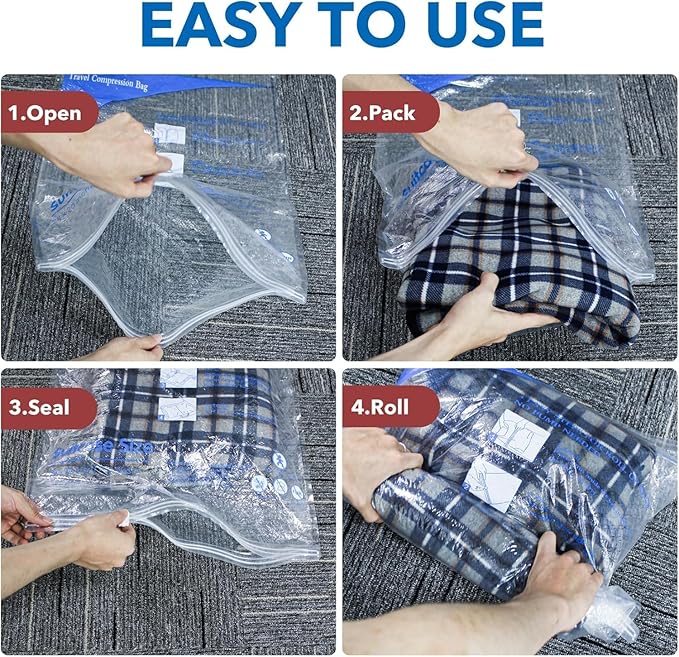 MEIQIHOME Vacuum Storage Bags, Space Saver Sealer Bags, Vacuum seal bags - Image 5