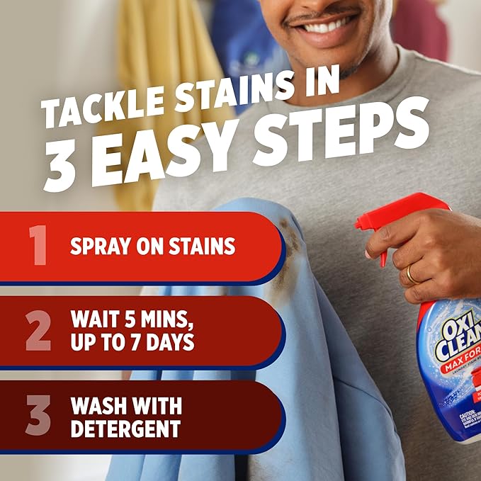 OxiClean Max Force Laundry Stain Remover Spray Refill, 48 fl oz - Image 8