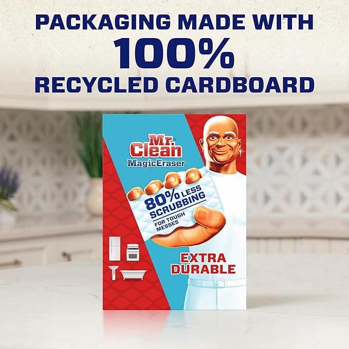Mr. Clean Magic Eraser Sponge, All Purpose Cleaner, Cleaning Scrubber, Shower - Image 7