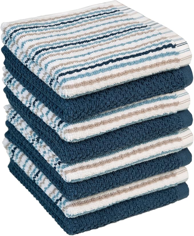 Bumble Premium Dish Cloths Towel 12"x12" | 100% Natural Ring Spun Cotton Tea by BumbleTowels