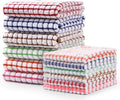 Kitchen Towels and Dishcloths Set, 16 x 25 12 12, Set of Bulk Cotton Dish by AOTBAT
