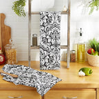 DII Cotton Dish Towel Set Damask Print - Image 6