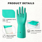 North Tower Long Dishwashing Gloves Length Rubber Reusable Resistant Platos - Image 5