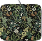 Green Plant Fern Leaves Floral Dish Drying Pad 16 x 18 Inch by APORTT