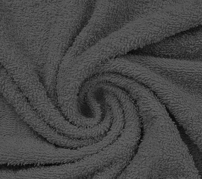 Basic Medium Bath Towels 24x48 Inches – Pack of 6 – Grey Color – Soft and - Image 9