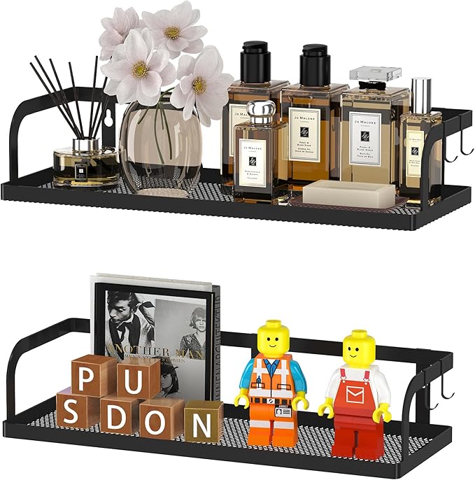 PUSDON Hanging Storage Baskets Organizer Wall Mount, Metal Wire Storage Bin Rack by PUSDON