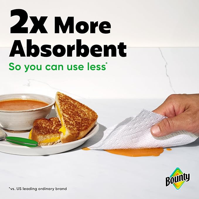 Bounty Select-A-Size Paper Towels, 2 Mega Rolls = 8 Regular Rolls - Image 7