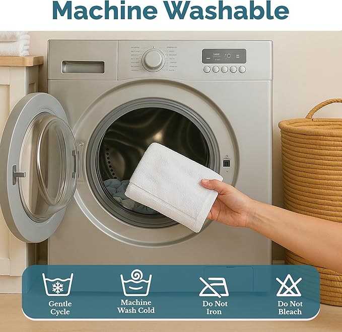White Hand Towels for Bathroom - Image 7