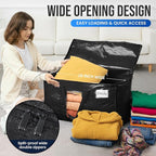TAILI Extra Large Moving Bags, 8 Pack Black Heavy Duty Totes - Image 4