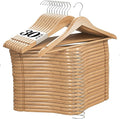 Home It Wooden Hangers 30 Pack by HOMEIT