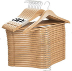 Home It Wooden Hangers 30 Pack by HOMEIT