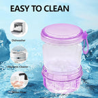 Leakproof Denture Case Purple Denture Soaking Cup - Image 8